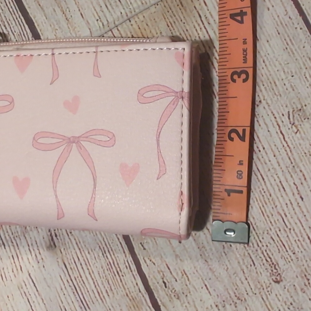 Madden Girl Pink With Bow Detail Mini Backpack & Matching Wristlet - Picture 14 of 16
